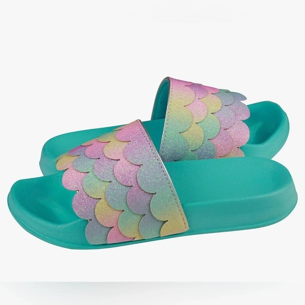 Capelli New York Size 1/2 Capelli New York Girls Fashion Pool Slide Sandals